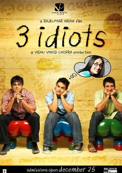 3 Idiots 2009 movie poster
