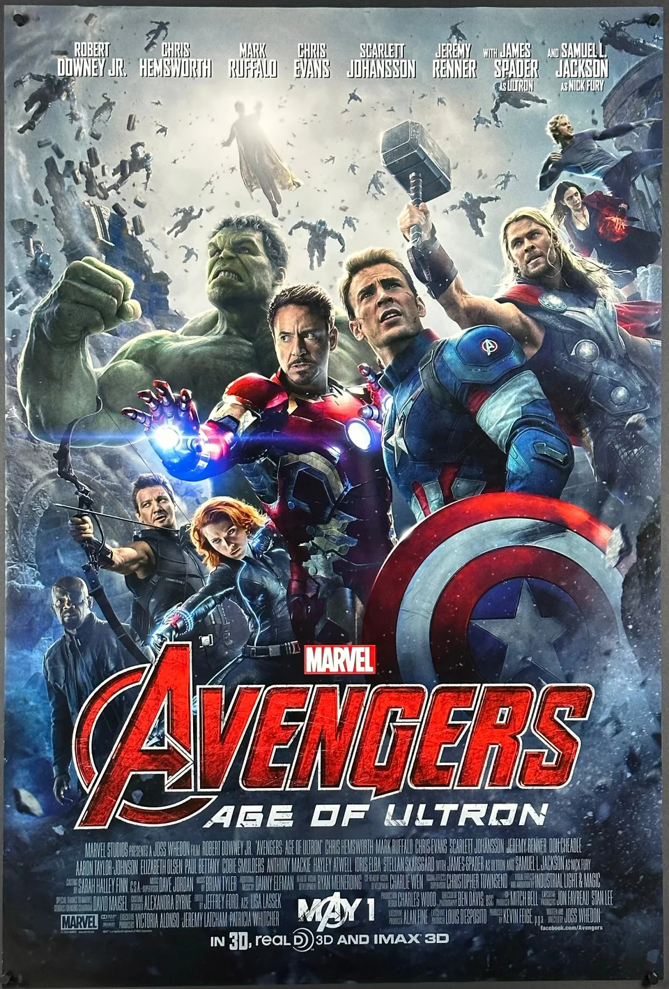 Avengers: Age of Ultron 2015 movie poster