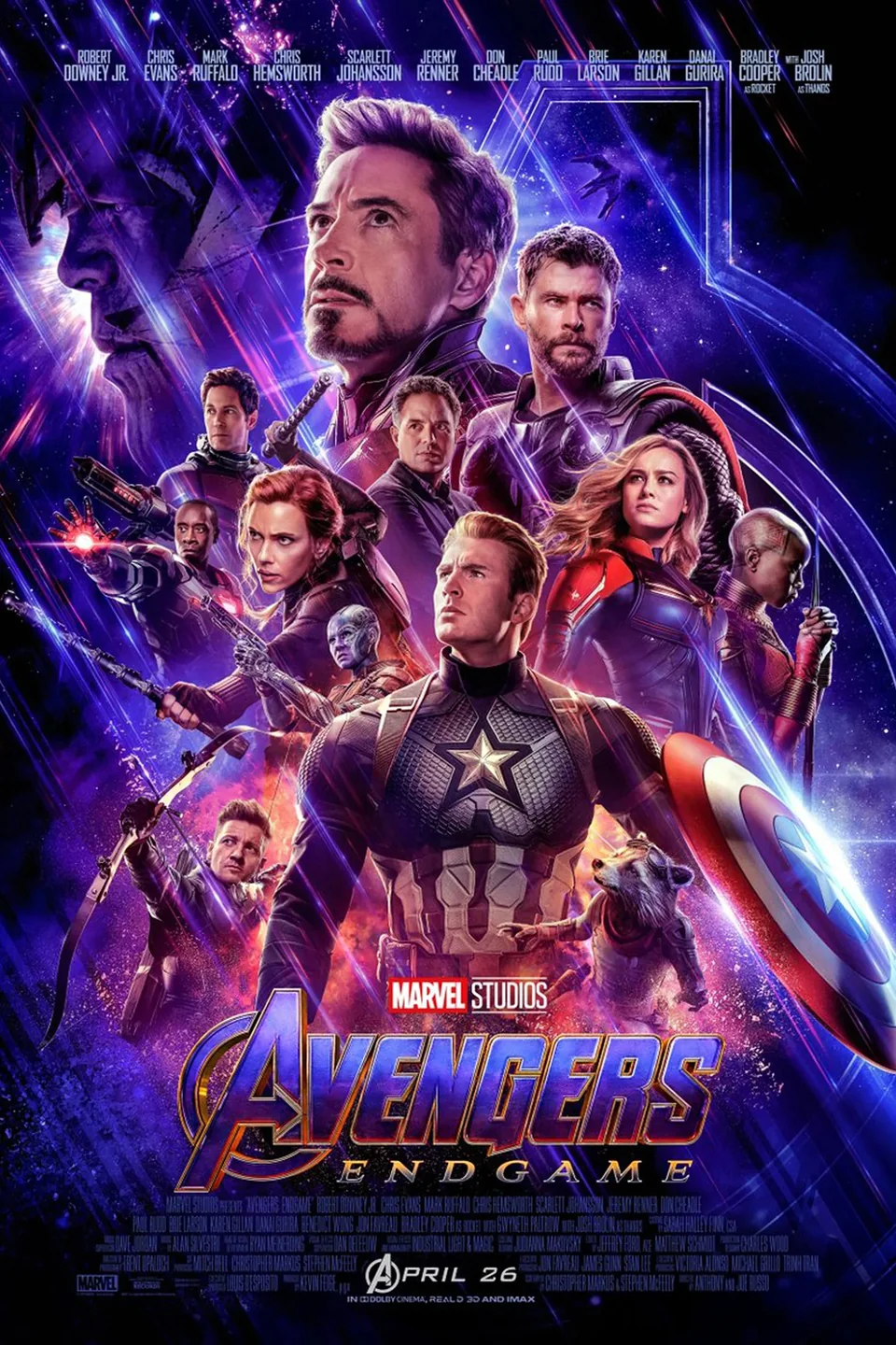 Avengers: Endgame 2019 movie poster