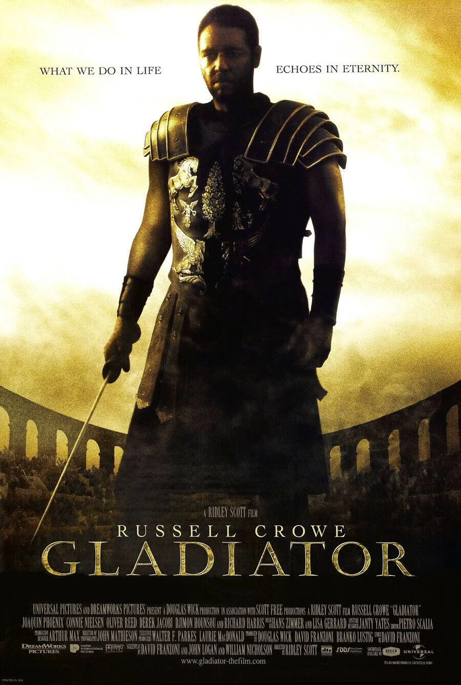 Gladiator 2000 movie poster