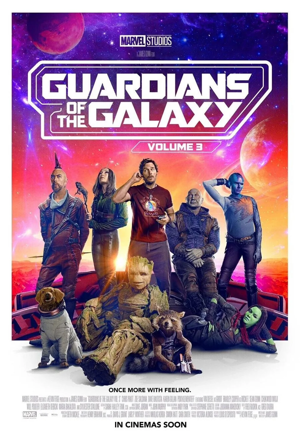 Guardians of the Galaxy Vol. 3 2023 movie poster