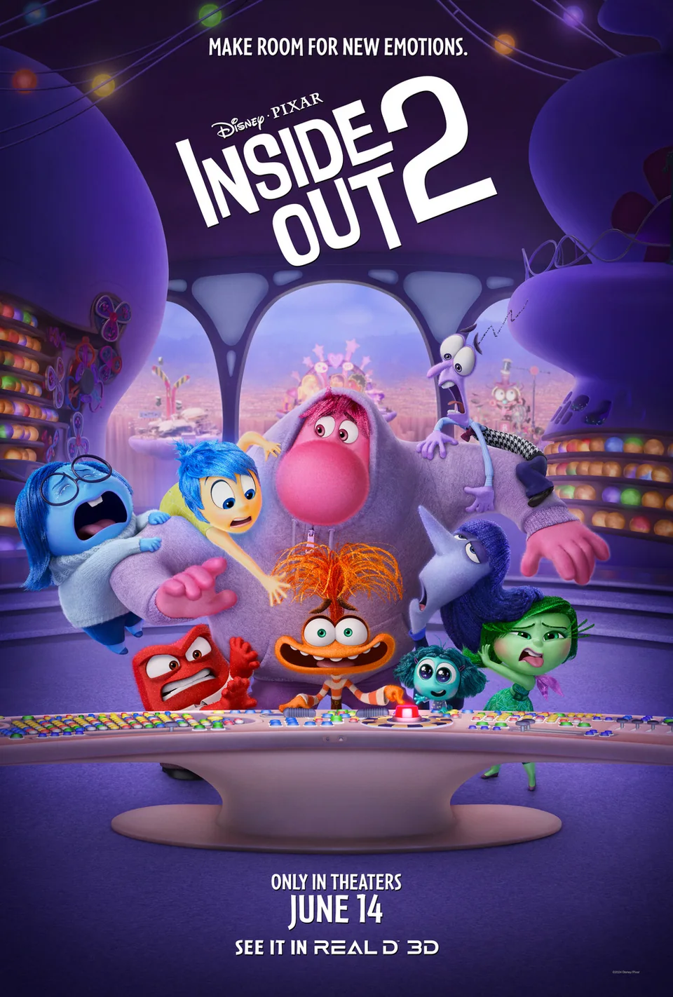 Inside Out 2 2024 movie poster