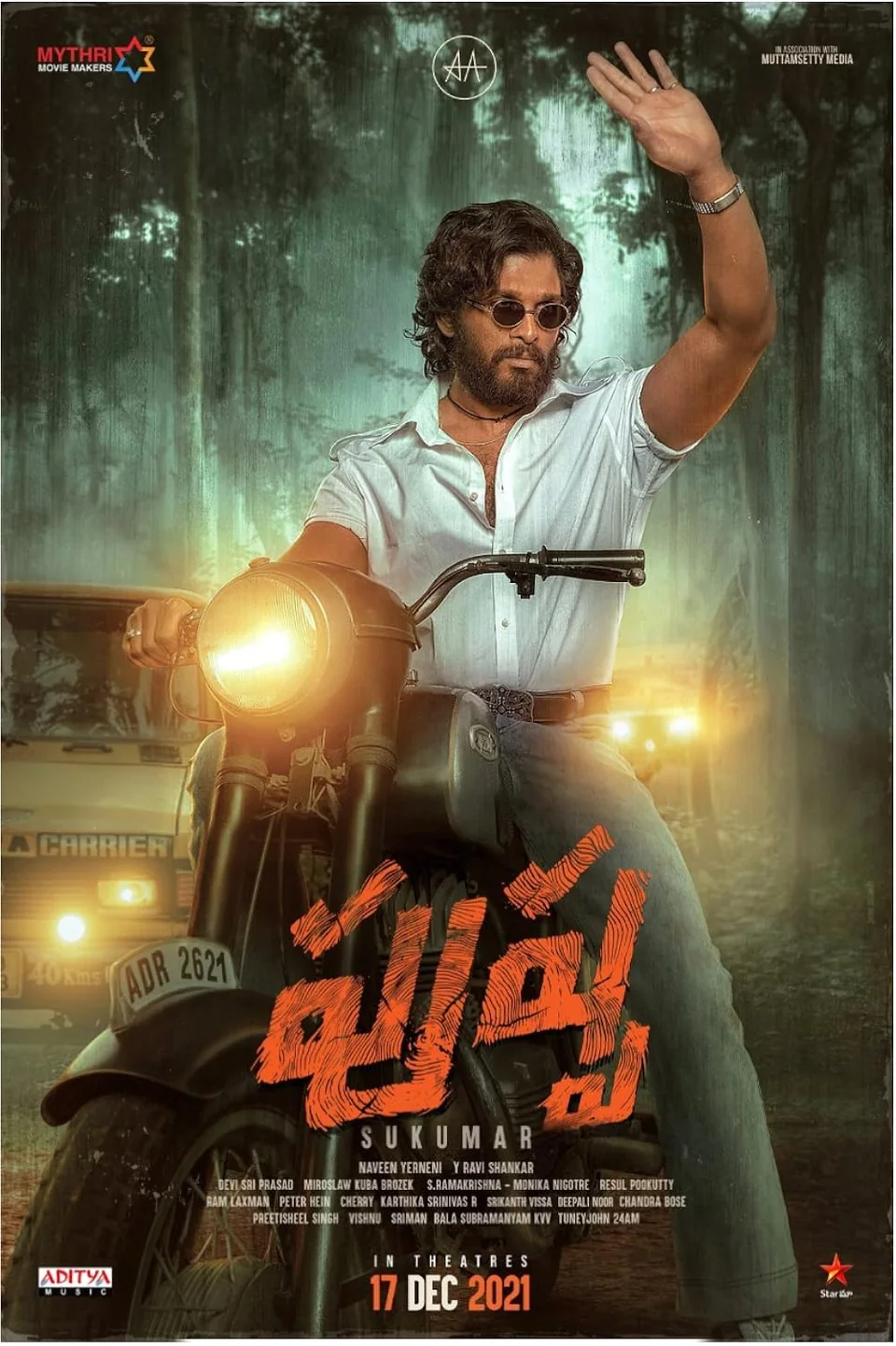Pushpa: The Rise 2021 movie poster